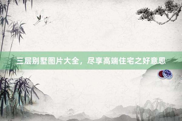 三层别墅图片大全，尽享高端住宅之好意思
